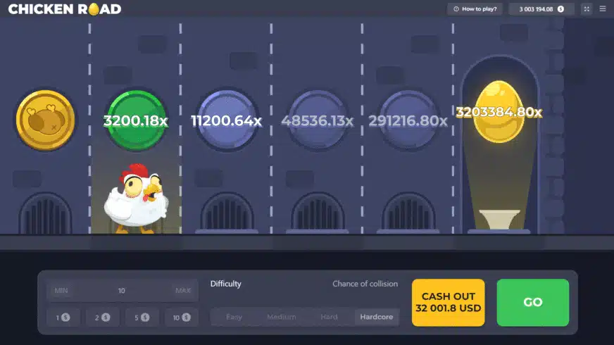 Særlige funktioner i Chicken Road spillet